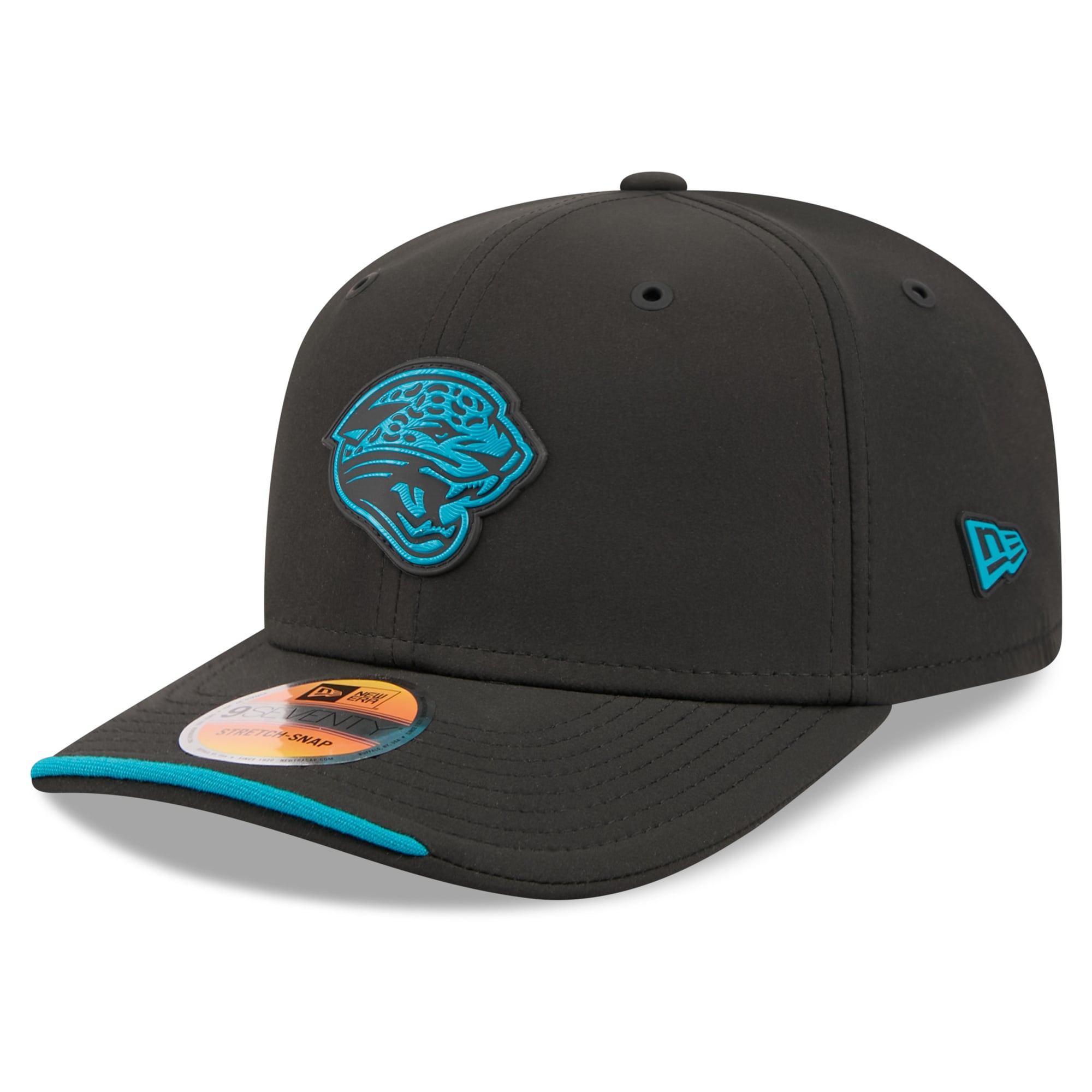 Men's New Era Black Jacksonville Jaguars 2026 Sideline Throwback 9SEVENTY Adjustable Hat