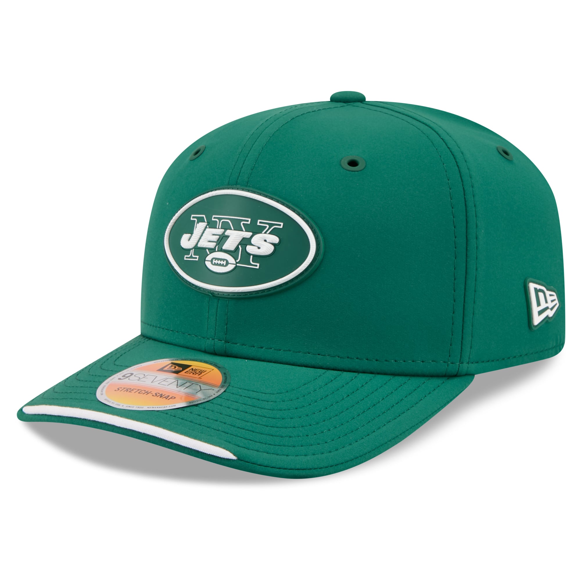 Men’s New Era Green New York Jets 2026 Sideline Throwback 9SEVENTY Adjustable Hat