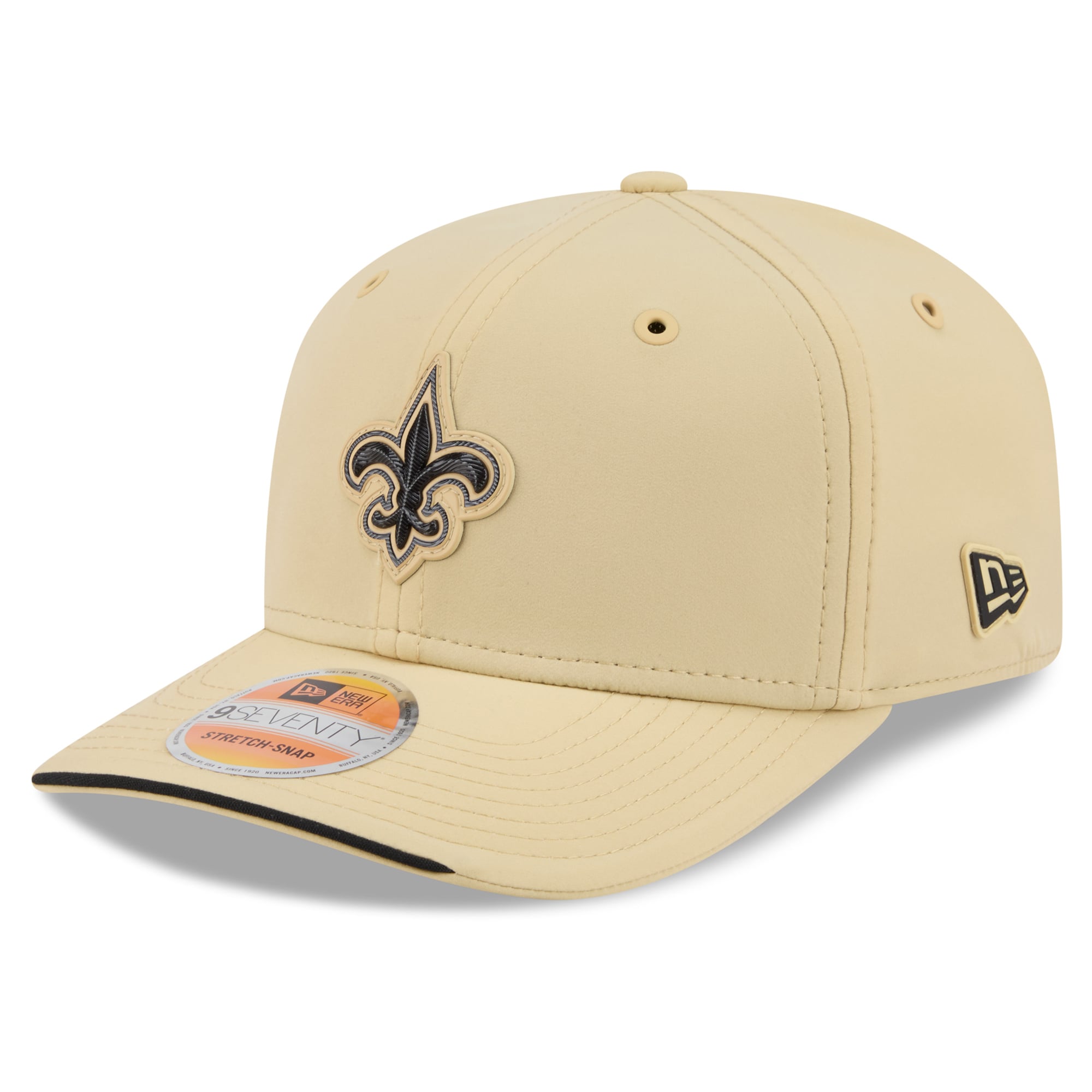 Men’s New Era Gold New Orleans Saints 2026 Sideline 9SEVENTY Adjustable Hat Men’s New Era Gold New Orleans Saints 2026 Sideline 9SEVENTY Adjustable Hat