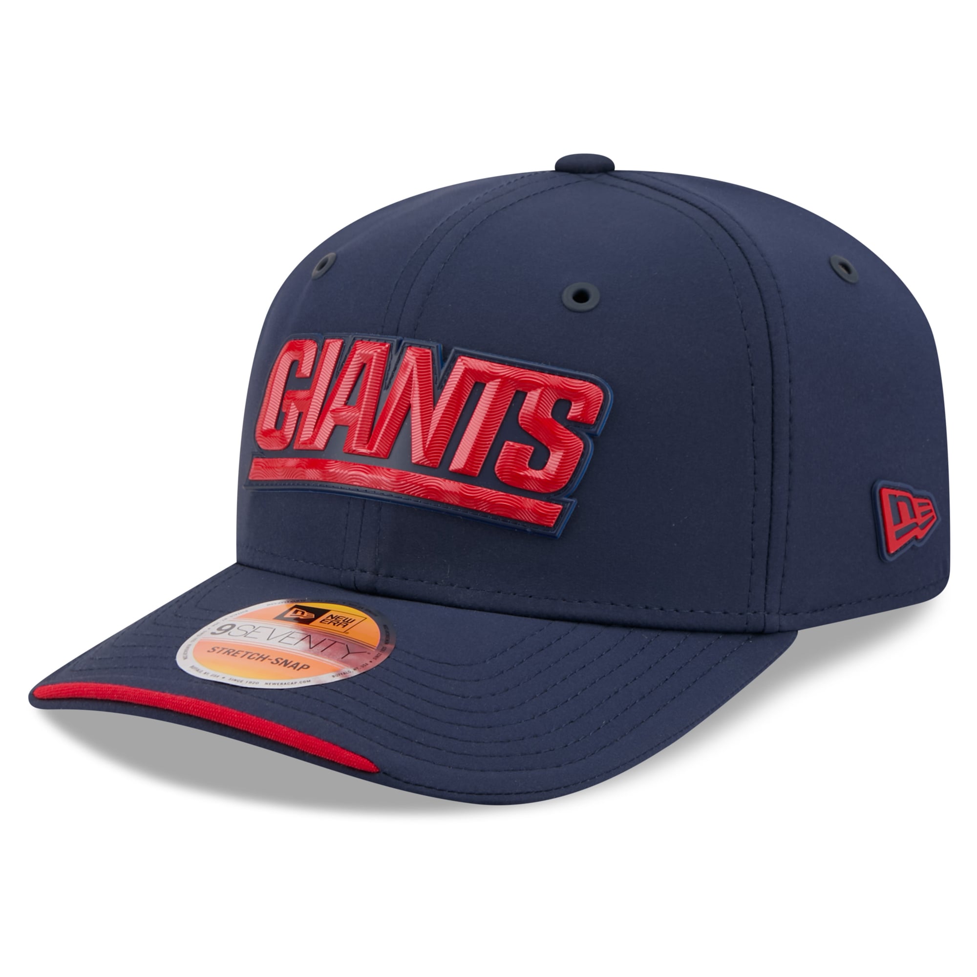 Men's New Era Navy New York Giants 2026 Sideline Throwback 9SEVENTY Adjustable Hat
