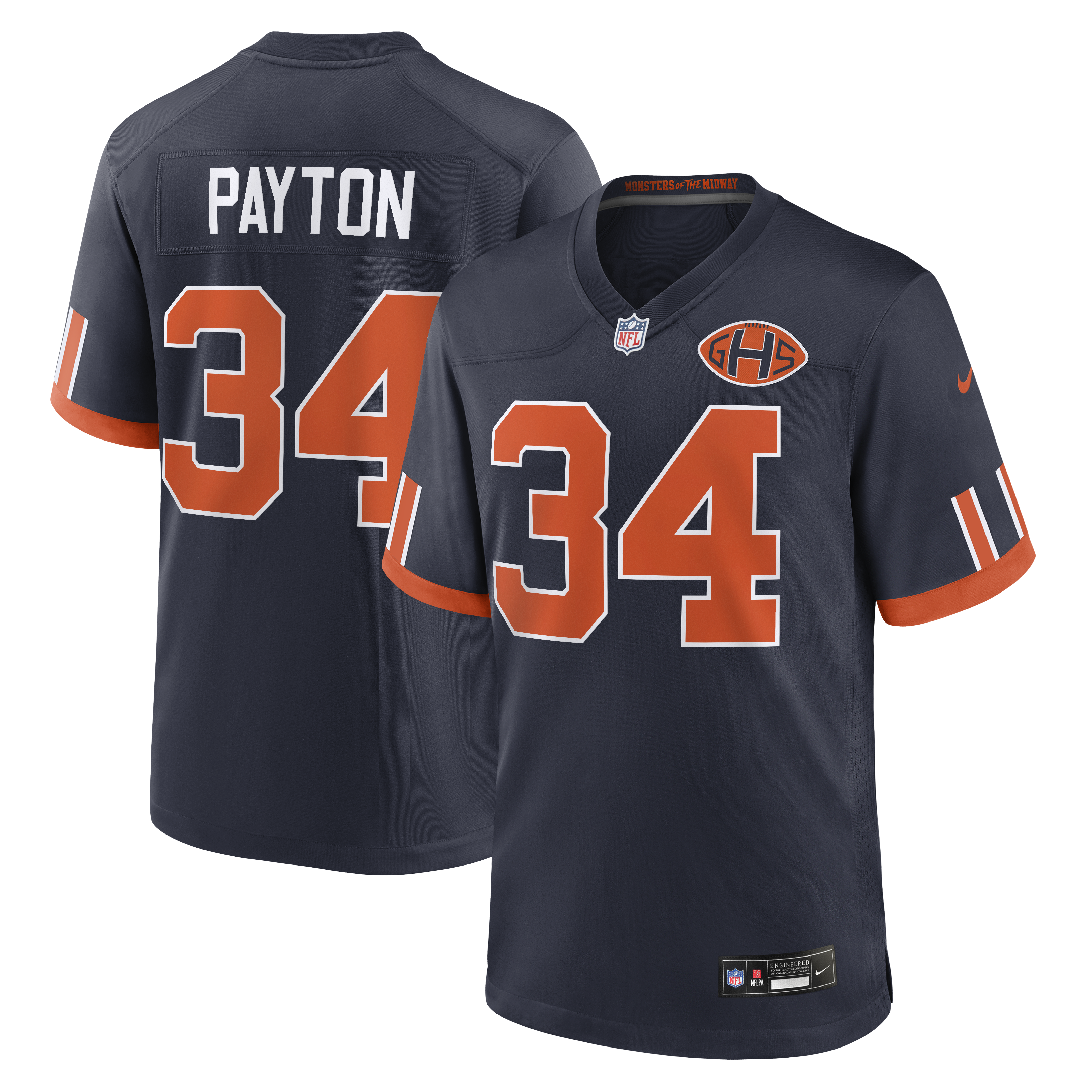 Walter Payton Chicago Bears Rivalries Collection Nike Men's NFL Game Jersey in Blue | 67NM0JFJW1B-PVU