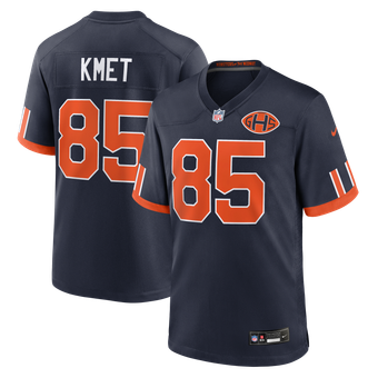 Men's Nike Cole Kmet Navy Chicago Bears 2026 Rivalries Collection Game Jersey
