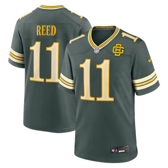Men's Nike Jayden Reed Green Green Bay Packers 2026 Rivalries Collection Game Jersey