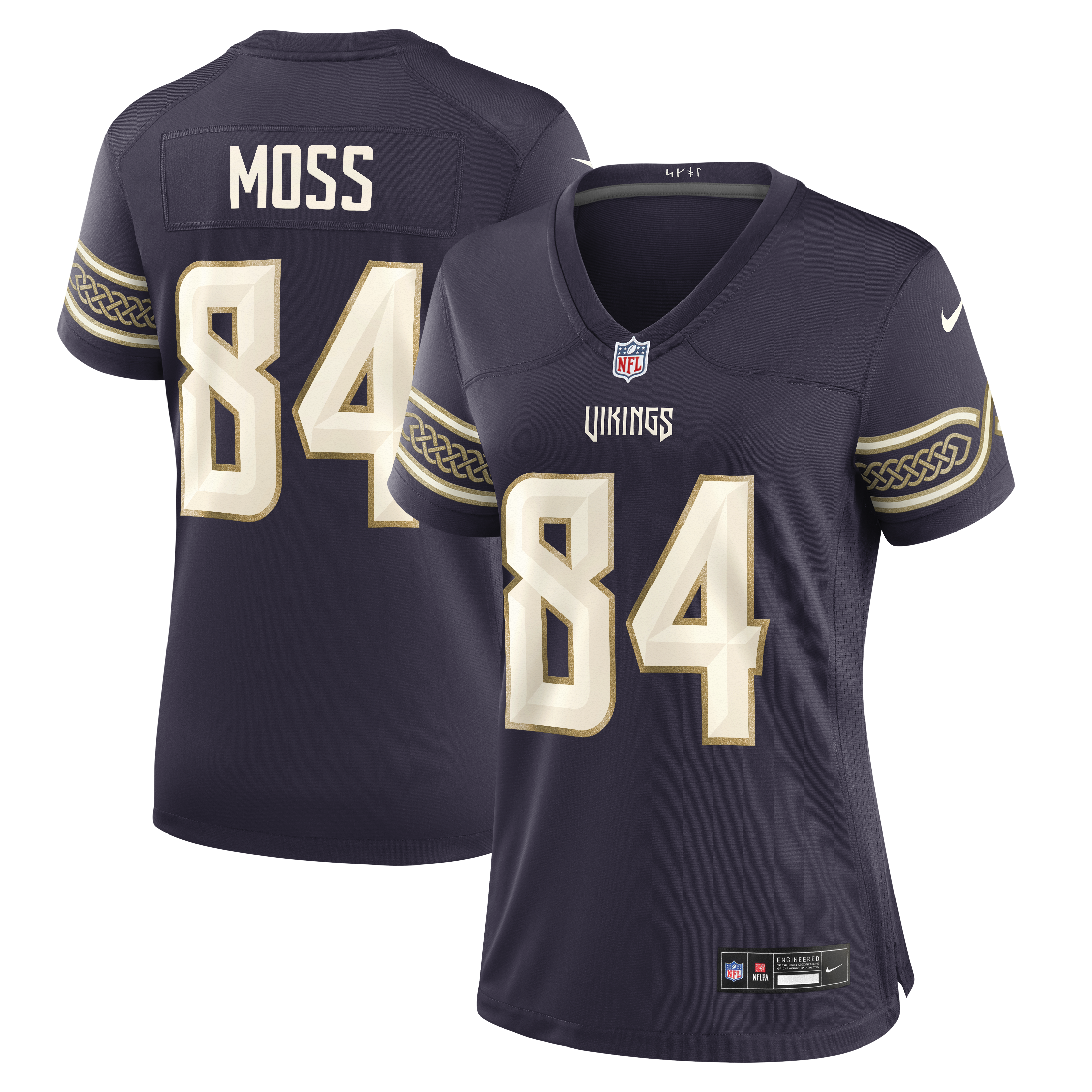 Women's Nike Randy Moss Purple Minnesota Vikings 2026 Rivalries Collection Game Jersey