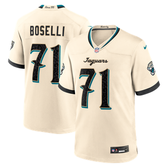 Men's Nike Tony Boselli Natural Jacksonville Jaguars 2026 Rivalries Collection Game Jersey