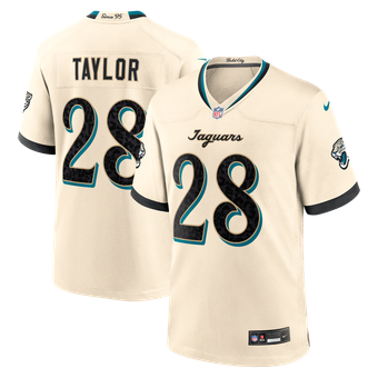 Men's Nike Fred Taylor Natural Jacksonville Jaguars 2026 Rivalries Collection Game Jersey