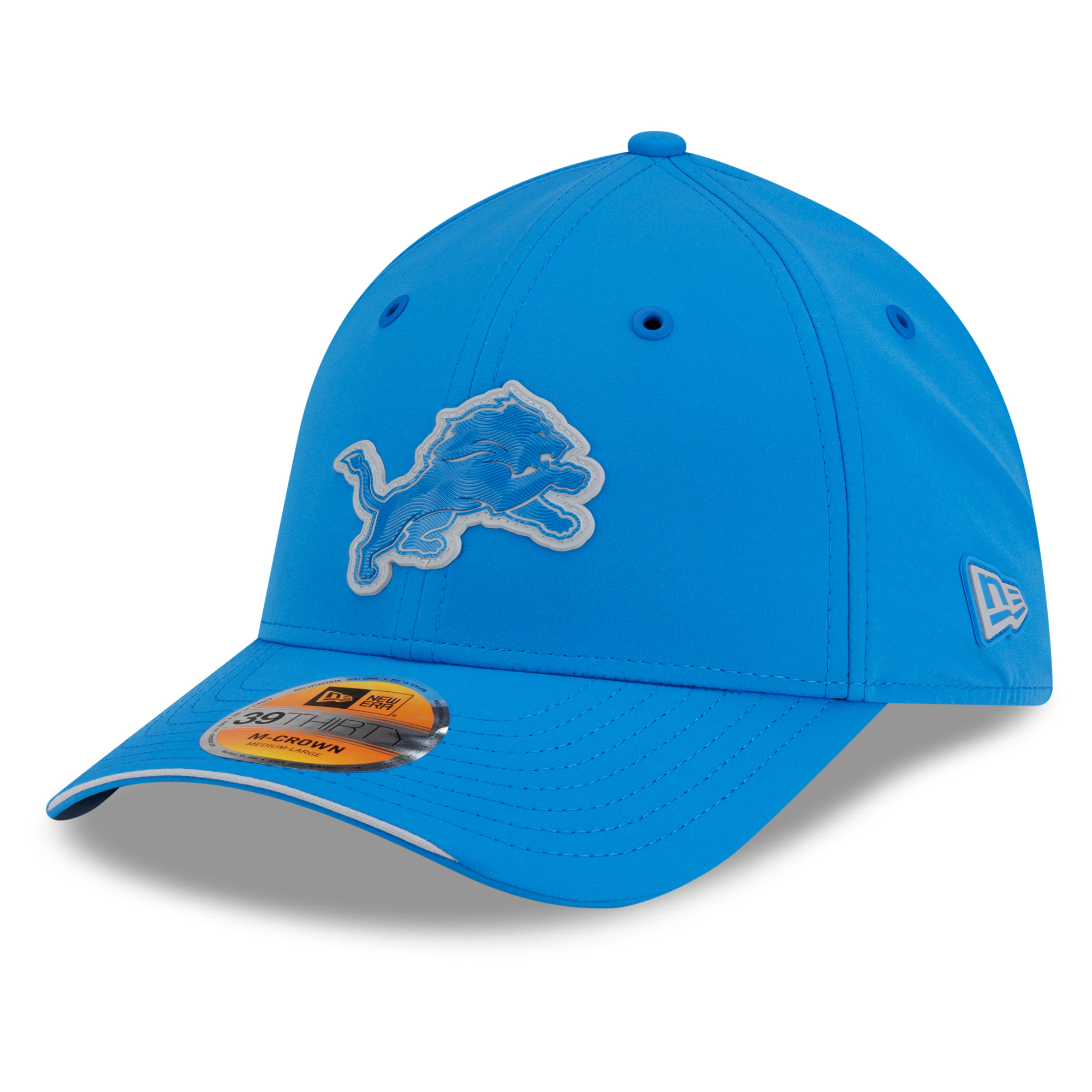 Men's New Era Blue Detroit Lions 2026 Sideline 39THIRTY M-Crown Flex Hat