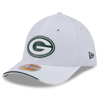Men's New Era White Green Bay Packers 2026 Sideline 39THIRTY M-Crown Flex Hat