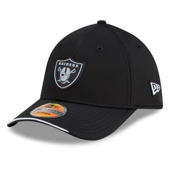 Men's New Era Black Las Vegas Raiders 2026 Sideline 39THIRTY M-Crown Flex Hat
