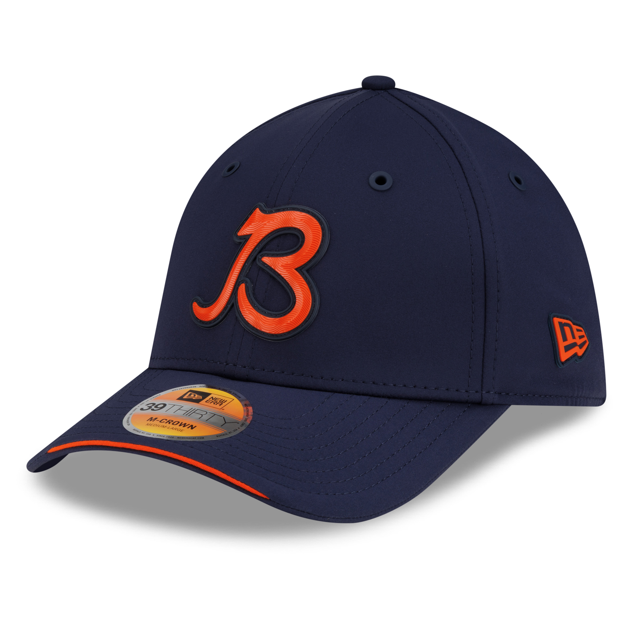Men's New Era Navy Chicago Bears 2026 Sideline Alternate 39THIRTY M-Crown Flex Hat