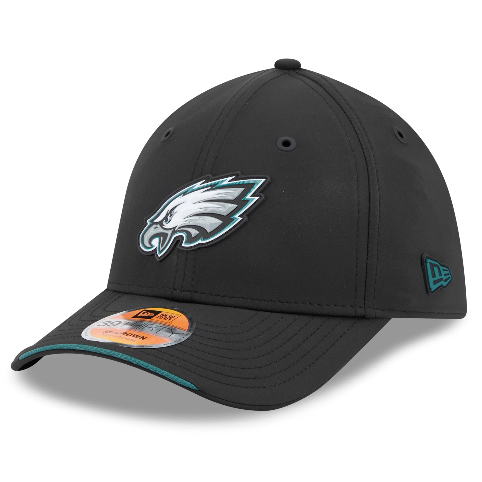 Men's New Era Black Philadelphia Eagles 2026 Sideline 39THIRTY M-Crown Flex Hat