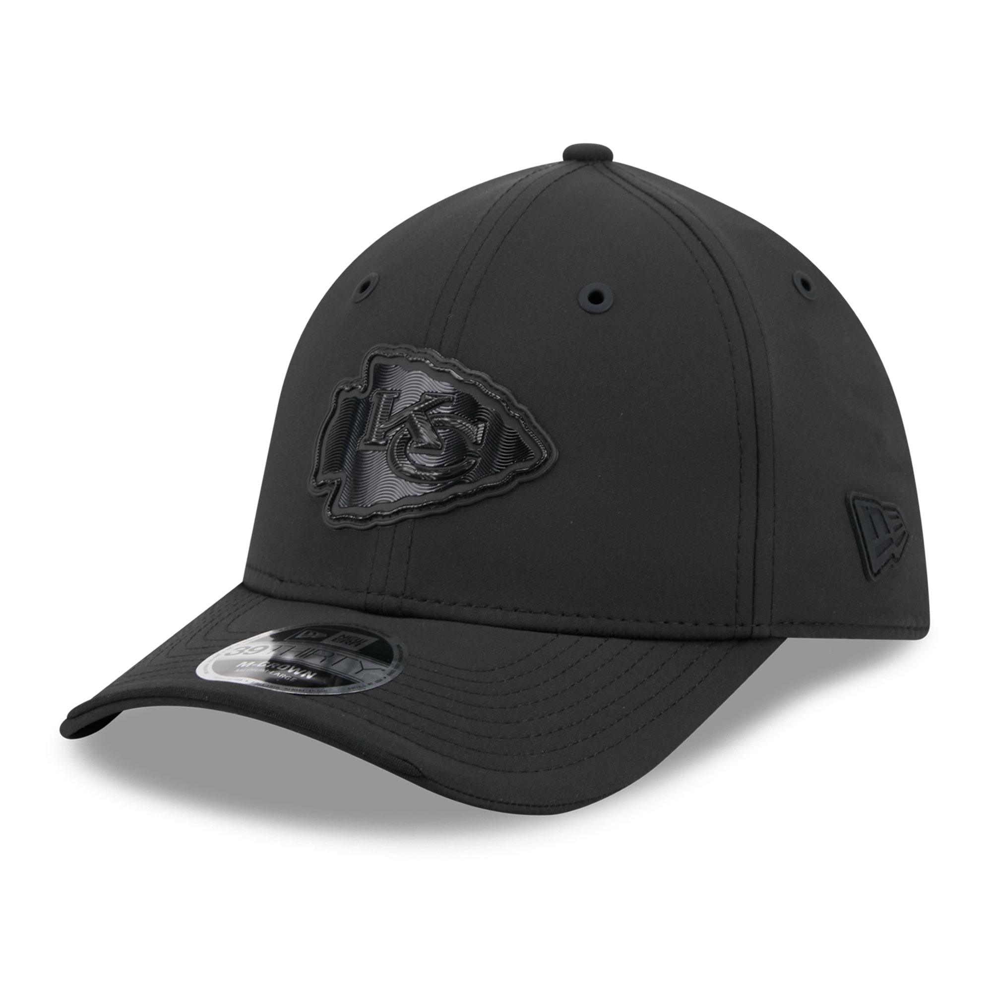 Men's New Era Black Kansas City Chiefs 2026 Sideline 39THIRTY M-Crown Stretch Hat
