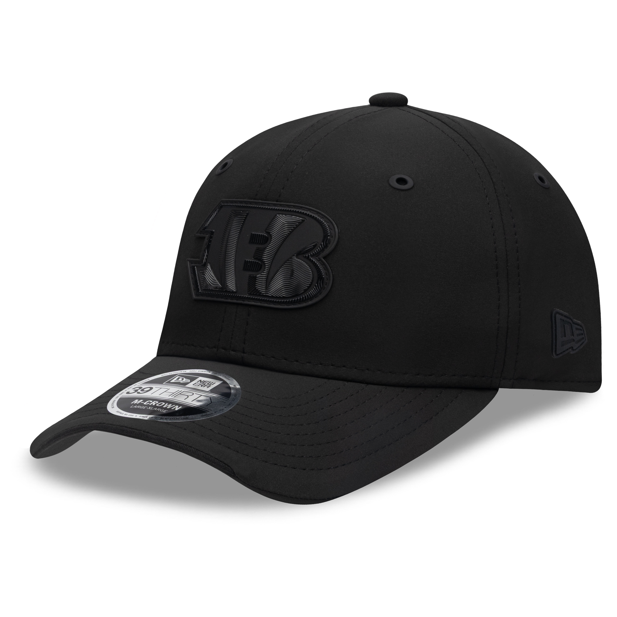 Men's New Era Black Cincinnati Bengals 2026 Sideline 39THIRTY M-Crown Stretch Hat