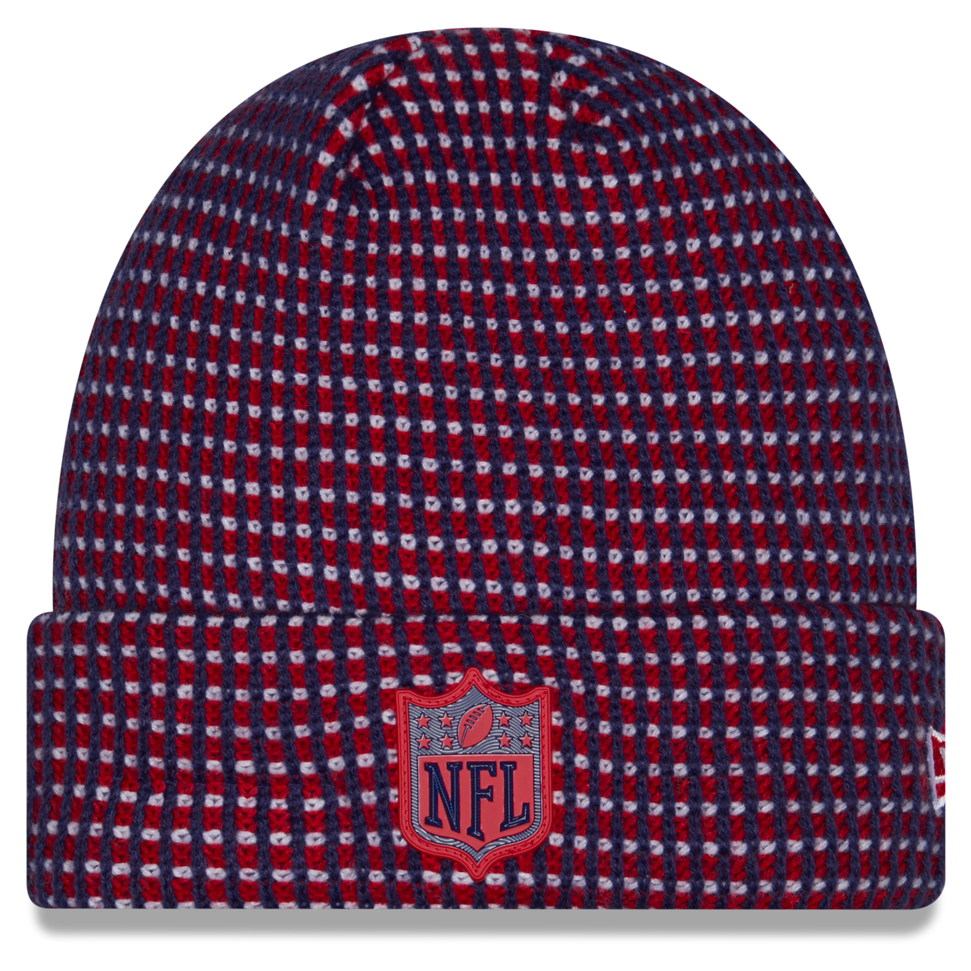Men's New Era Navy Shield Merchandise 2026 Sideline Cold Weather Cuffed Knit Hat