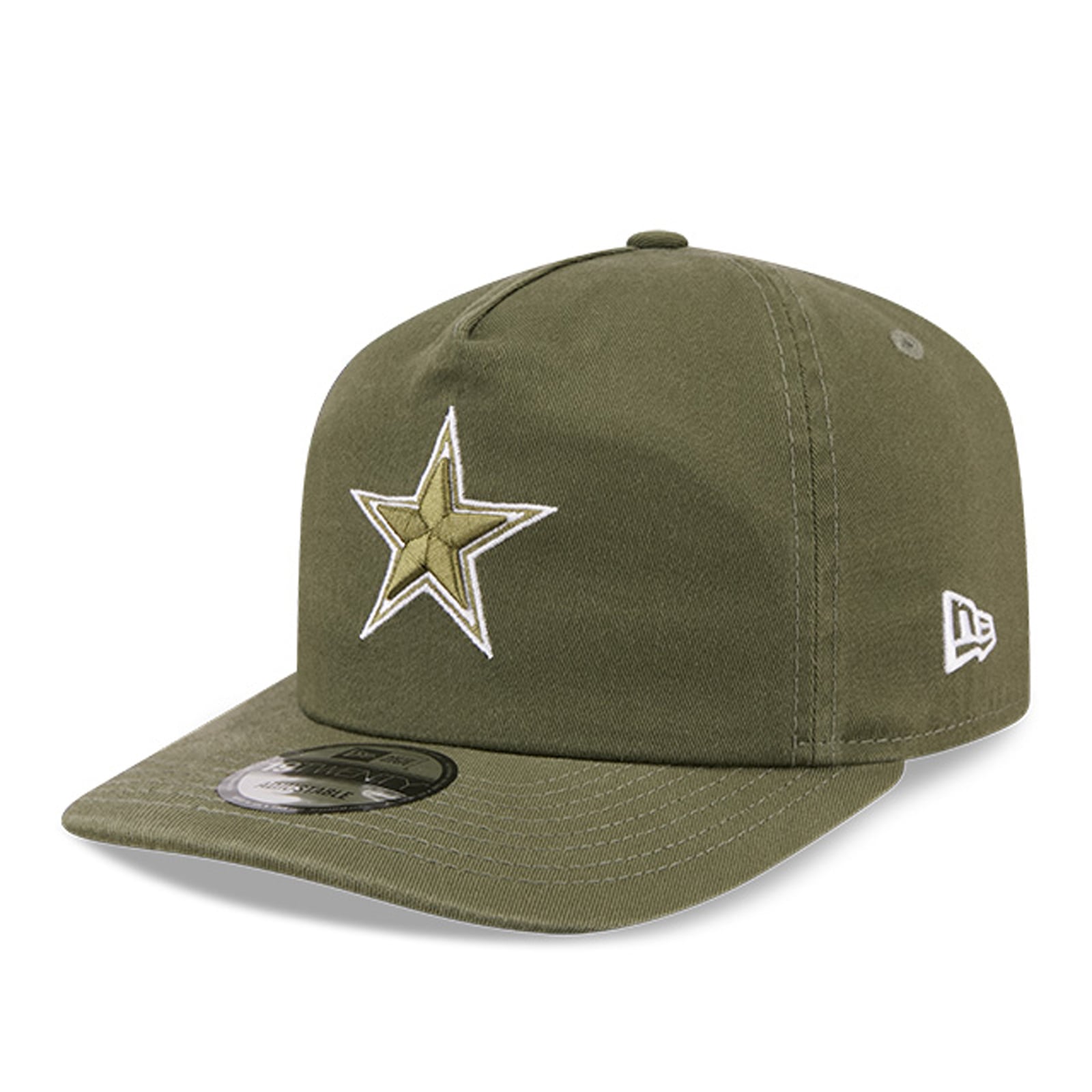 Men's New Era Olive Dallas Cowboys Color Pack 19TWENTY Adjustable Hat