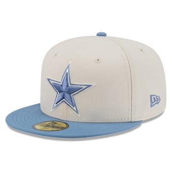 Men's New Era  Cream/Blue Dallas Cowboys Color Pack 59FIFTY Fitted Hat