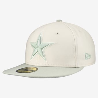 Men's New Era  Cream/Light Green Dallas Cowboys Color Pack 59FIFTY Fitted Hat