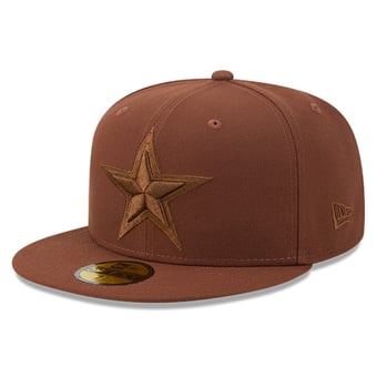 Men's New Era  Brown Dallas Cowboys Color Pack 59FIFTY Fitted Hat