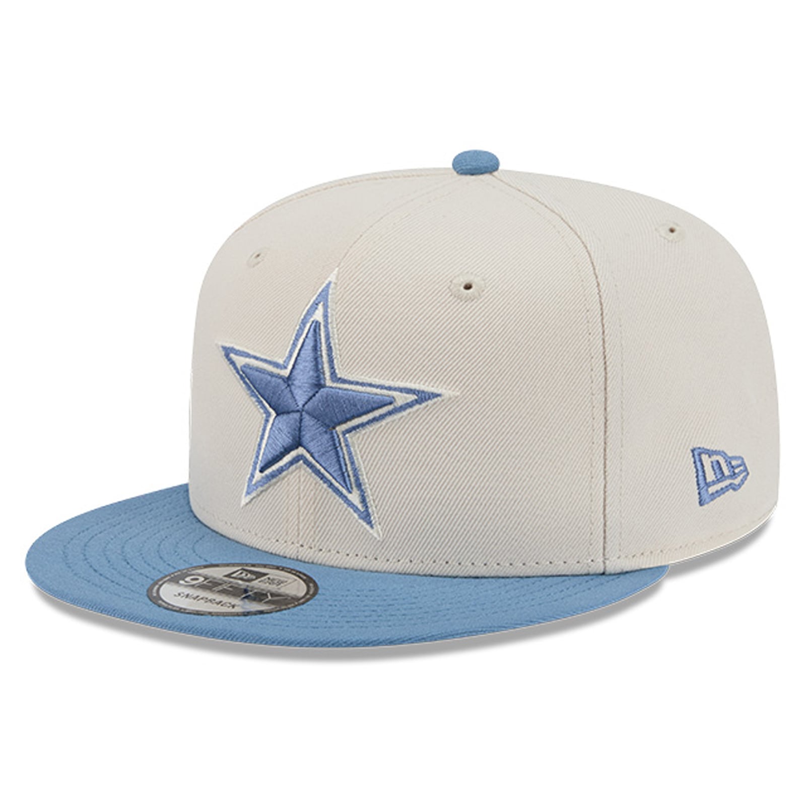 Men's New Era Cream/Blue Dallas Cowboys Color Pack 9FIFTY Snapback Hat