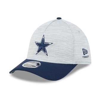 Men's New Era Gray/Navy Dallas Cowboys Tech M-Crown A-Frame 39THIRTY Flex Hat