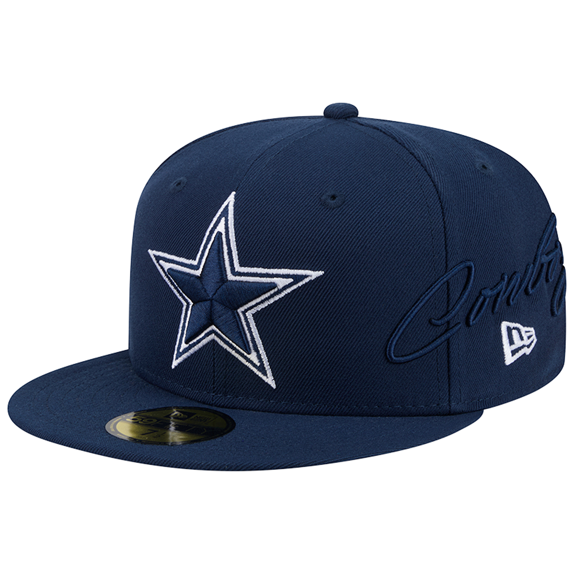 New Era Men's Navy Dallas Cowboys Side Script 59FIFTY Fitted Hat - Navy
