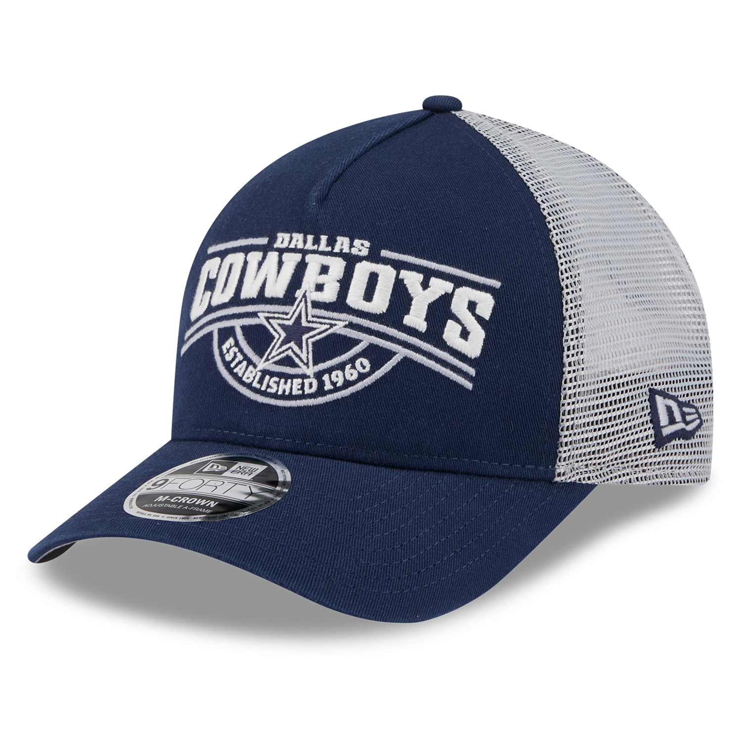 Men's New Era  Navy Dallas Cowboys 9FORTY A-Frame Classic Adjustable Hat