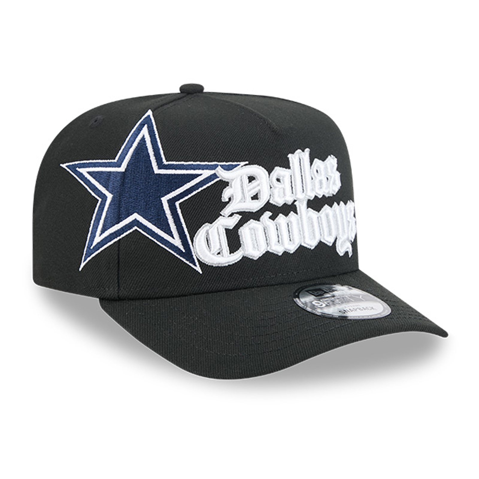 Men's New Era Black Dallas Cowboys Proud A-Frame 9FIFTY Snapback Hat