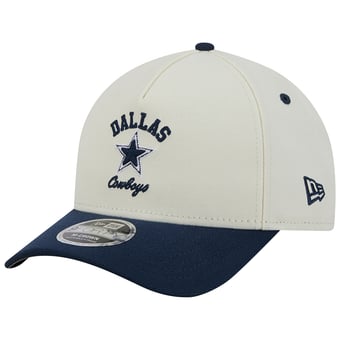 Men's New Era Cream/Navy Dallas Cowboys Arch 9FORTY M-Crown A-Frame Adjustable Hat