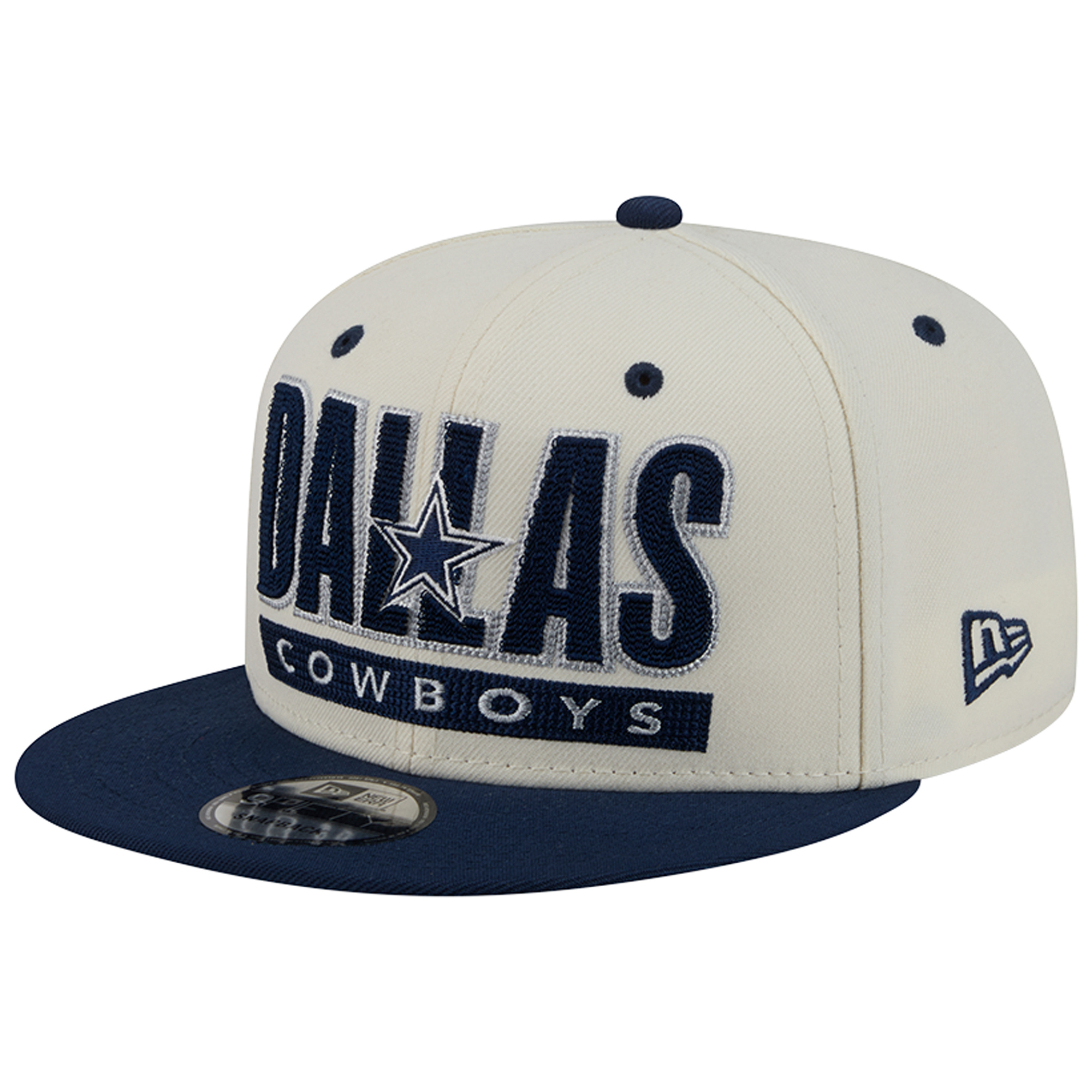 Men's New Era Cream/Navy Dallas Cowboys Classic 9FIFTY Snapback Hat