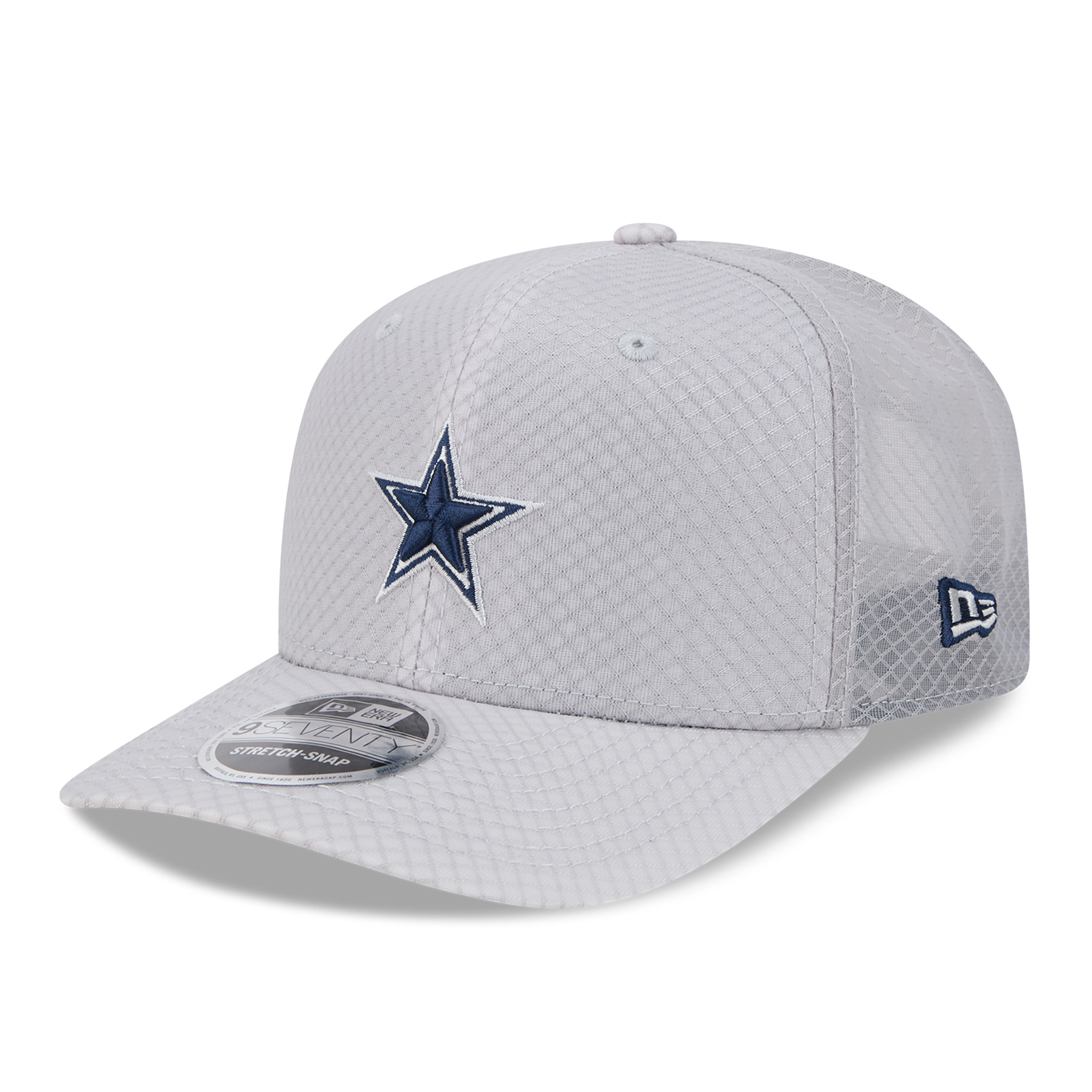 Men's New Era Gray Dallas Cowboys Jock 9SEVENTY Adjustable Hat