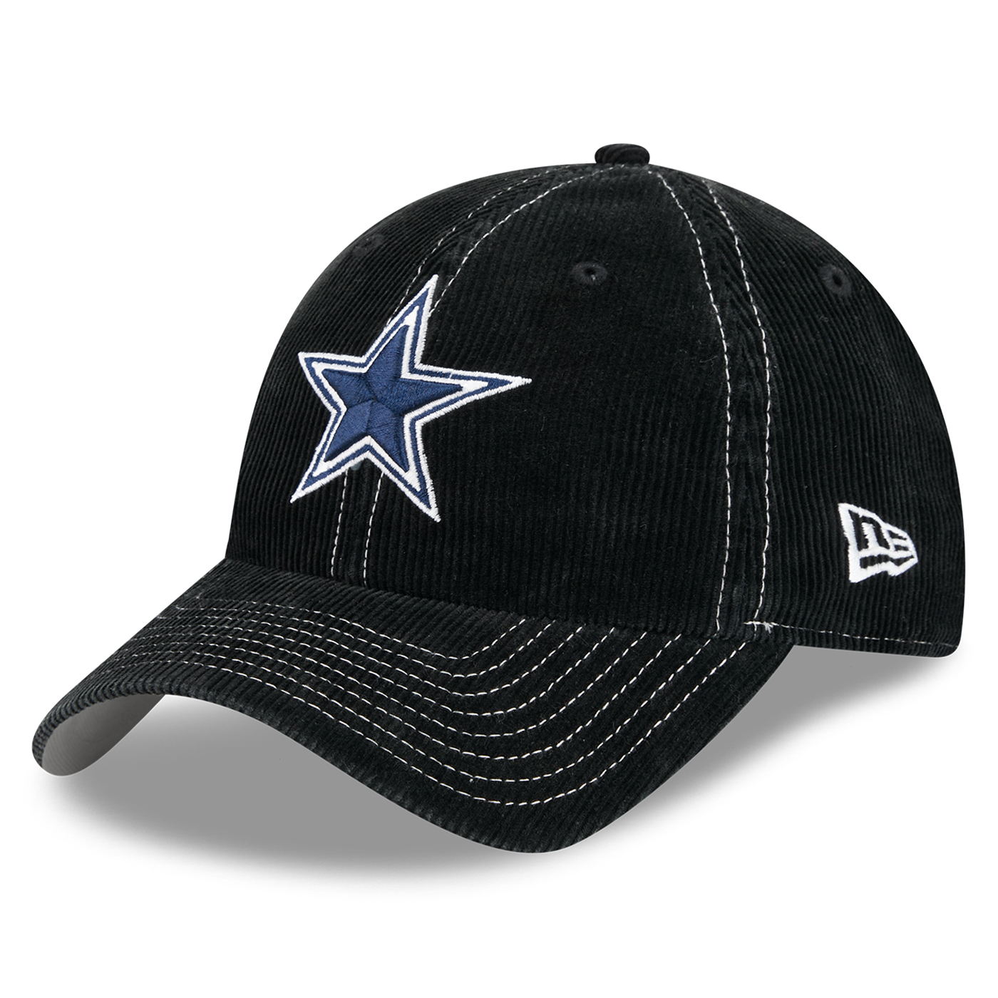 Men's New Era Black Dallas Cowboys Corduroy Casual Classic Adjustable Hat