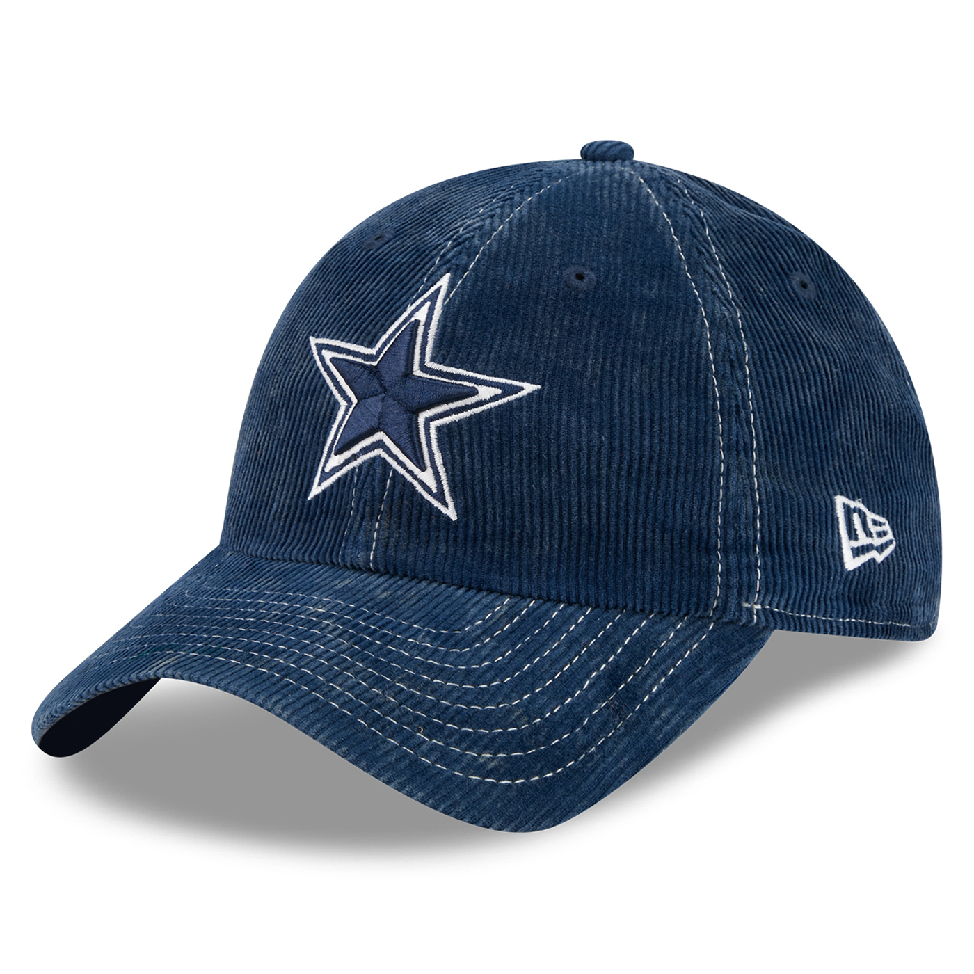 Men's New Era Navy Dallas Cowboys Corduroy Casual Classic Adjustable Hat