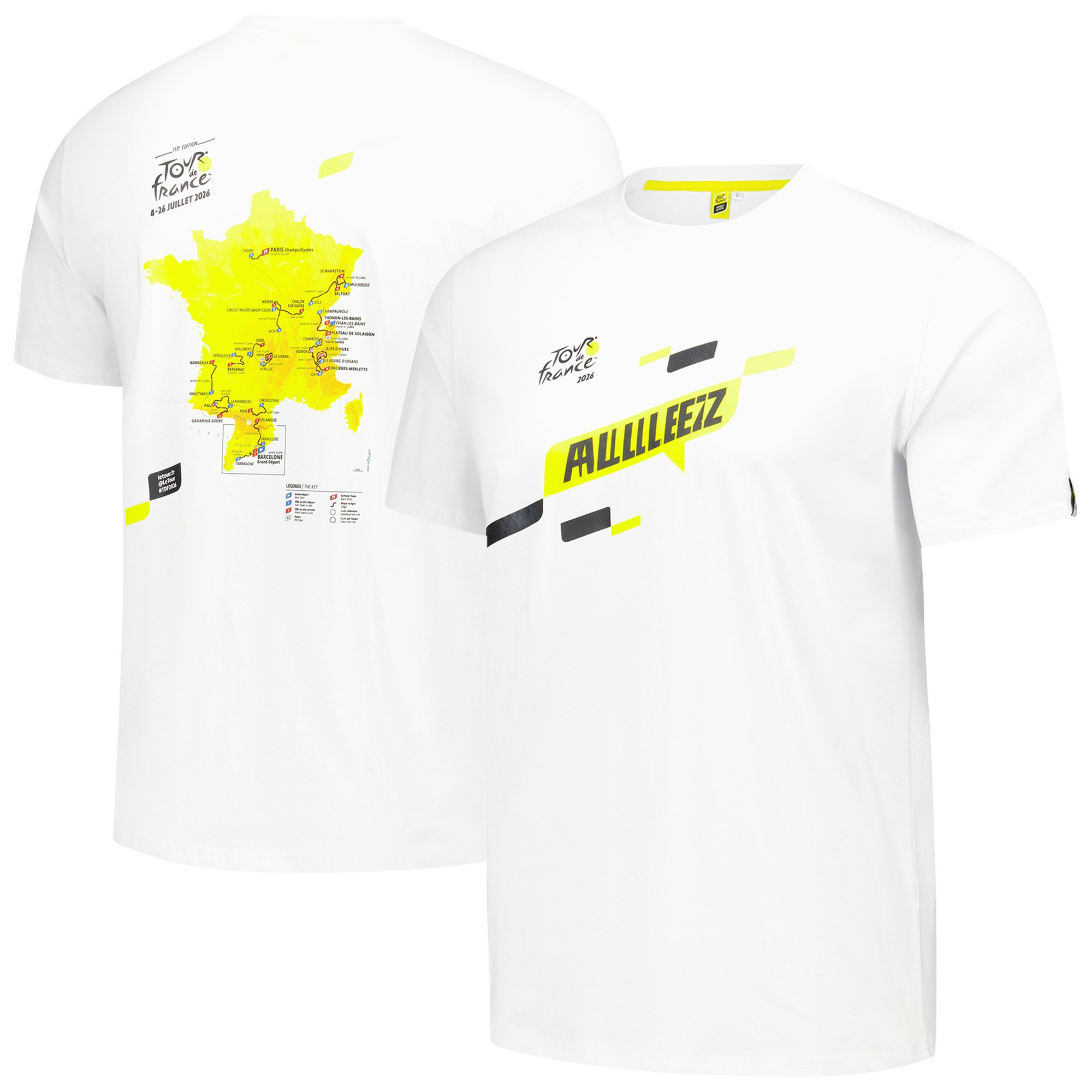 Maglietta percorso Tour de France 2026