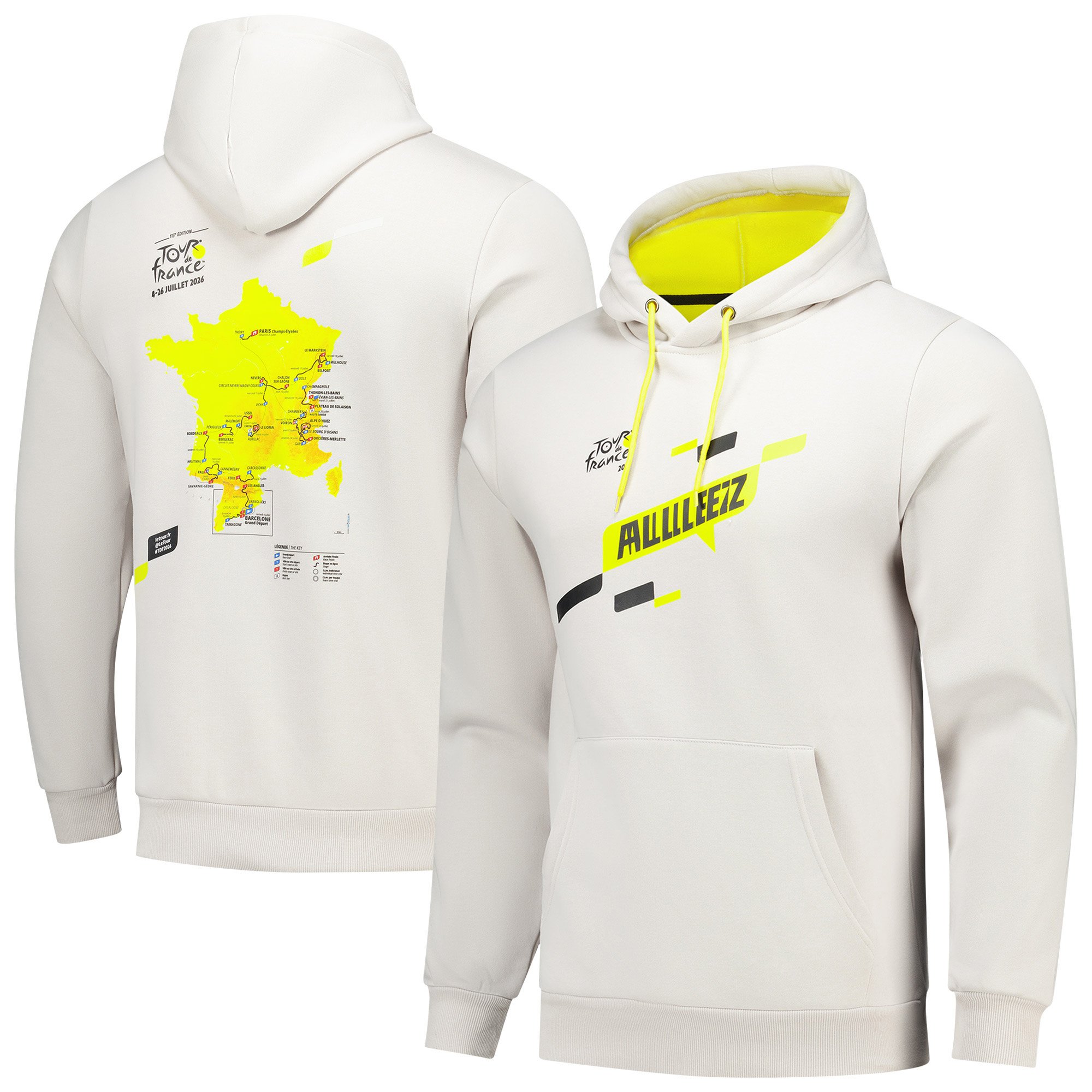 Felpa con cappuccio percorso Tour de France 2026