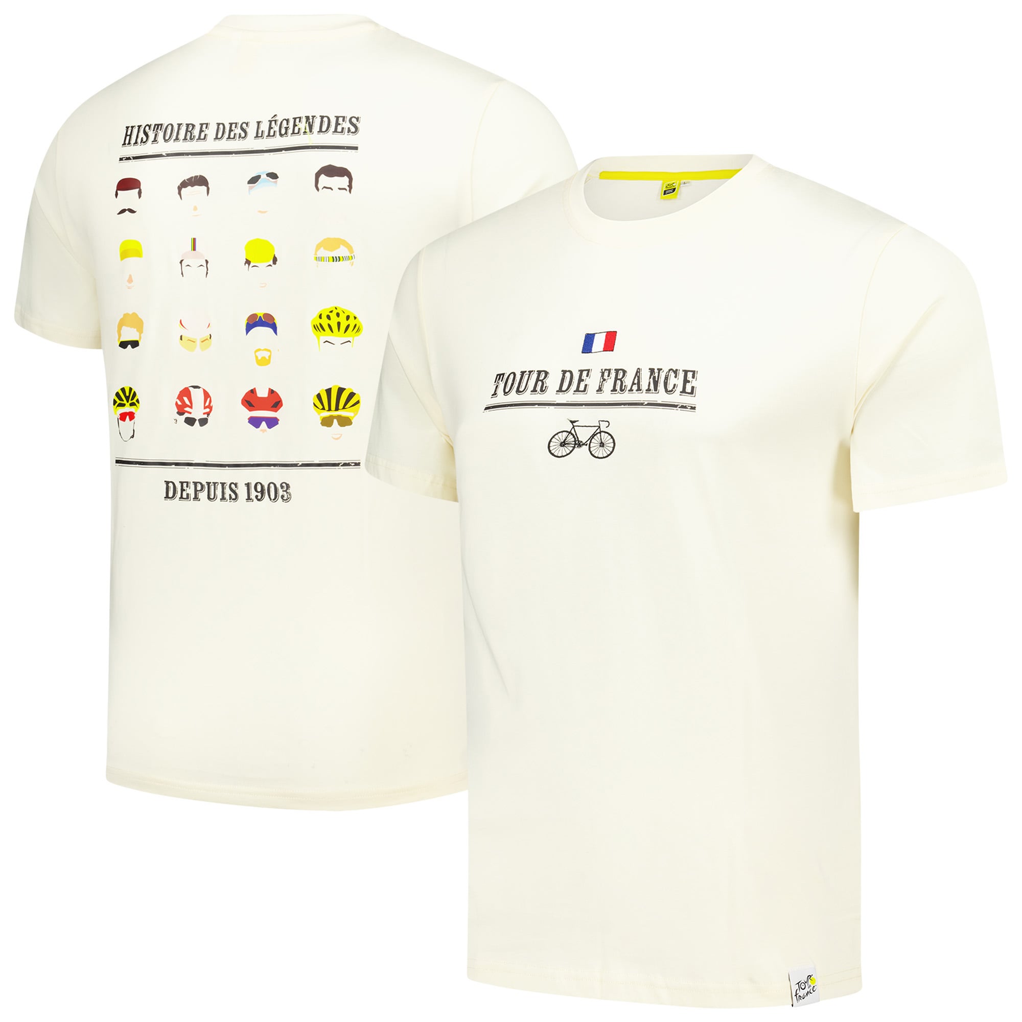 Maglietta History of Legends Tour de France - Beige
