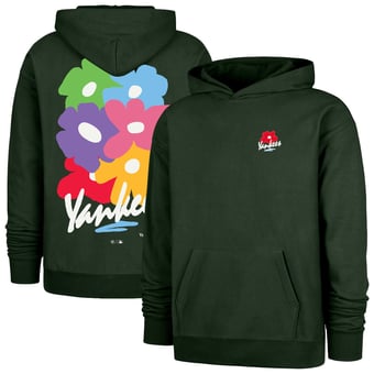 Men's '47  Dark Green New York Yankees Gallery Foundation Hoodie