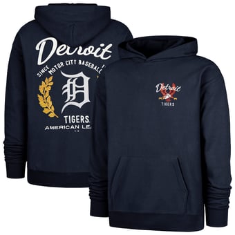 Men's '47  Navy Detroit Tigers Souvenir Laurels Foundation Hoodie