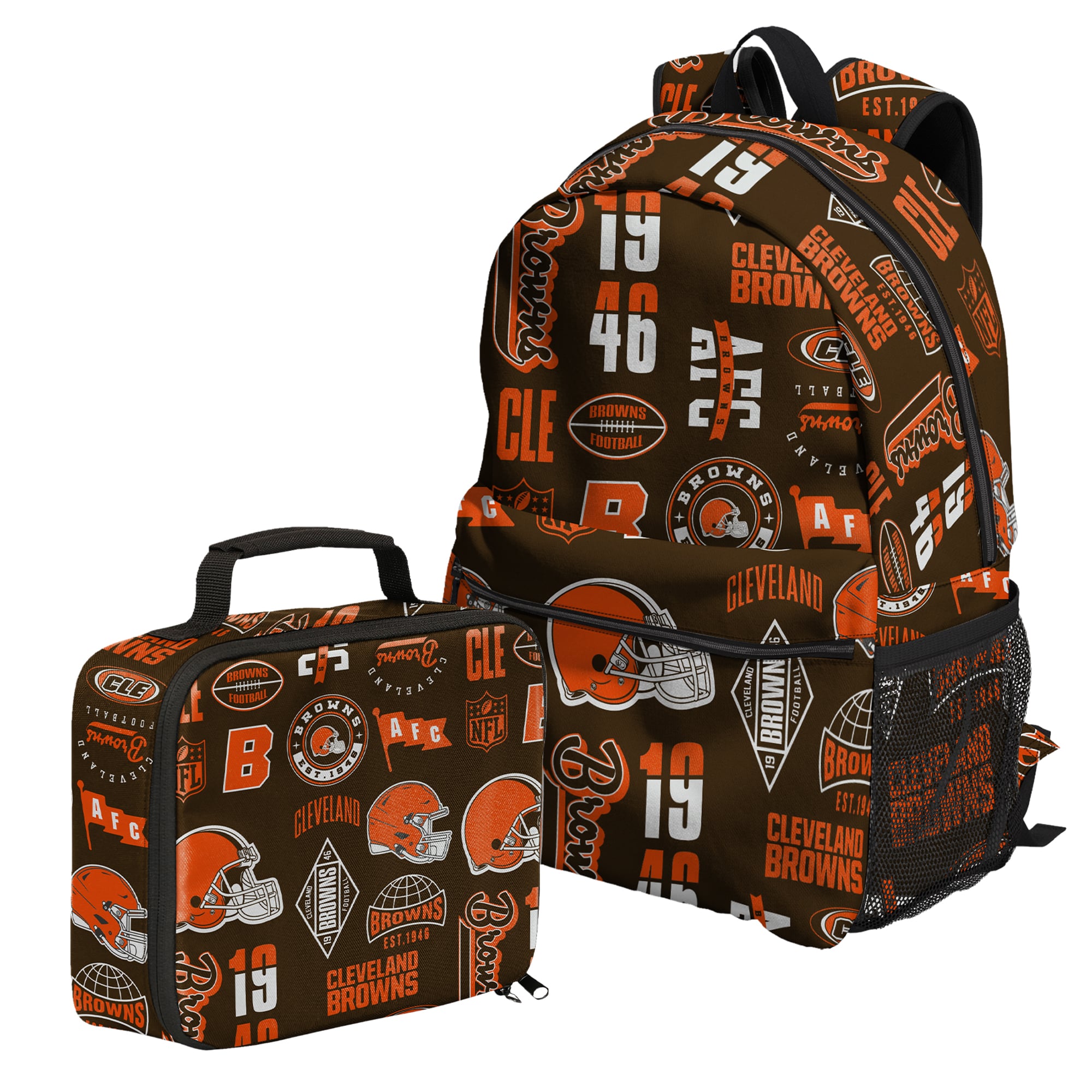 Outerstuff Cleveland Browns Backpack and Lunchbox Set Outerstuff Cleveland Browns Backpack and Lunchbox Set