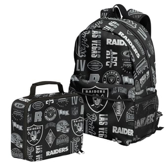 Outerstuff Las Vegas Raiders Backpack and Lunchbox Set