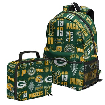 Outerstuff Green Bay Packers Backpack and Lunchbox Set