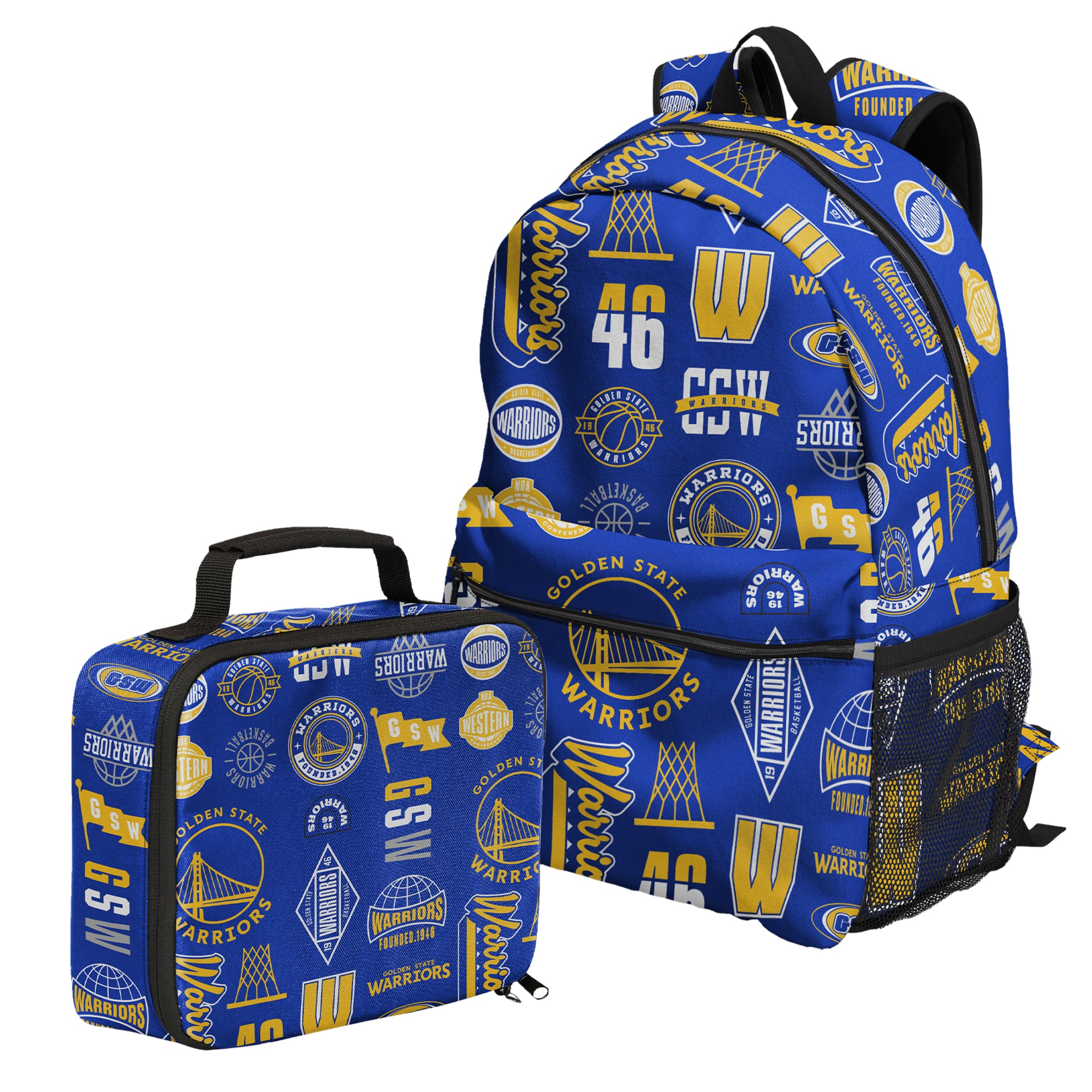Outerstuff Golden State Warriors Backpack and Lunchbox Set