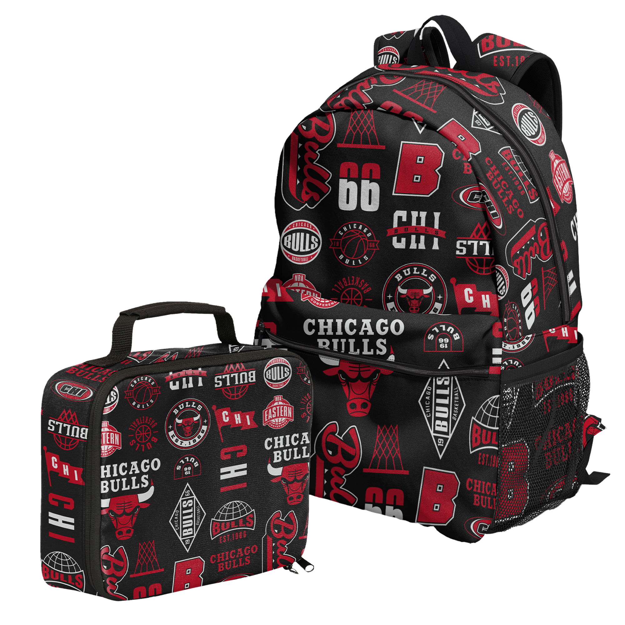 Outerstuff Chicago Bulls Backpack and Lunchbox Set