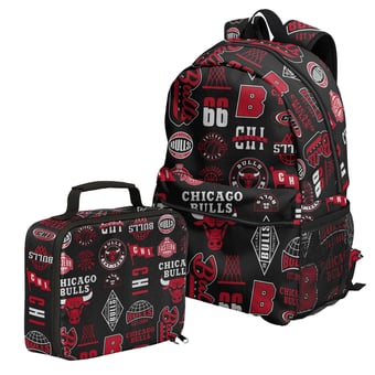 Outerstuff Chicago Bulls Backpack and Lunchbox Set