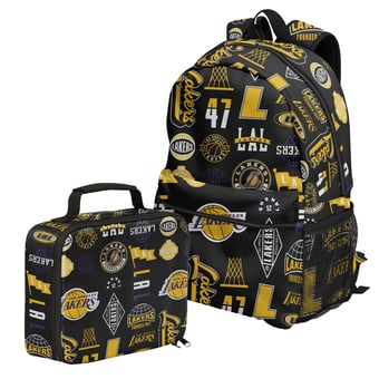 Outerstuff Los Angeles Lakers Backpack and Lunchbox Set