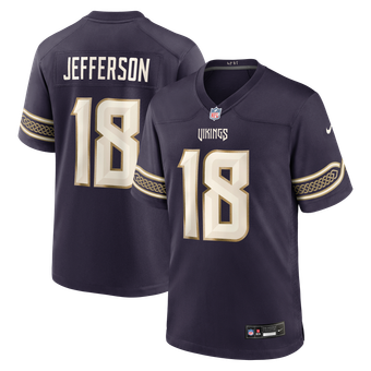 Men's Nike Justin Jefferson Purple Minnesota Vikings 2026 Rivalries Collection Game Jersey