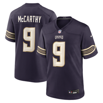 Men's Nike J.J. McCarthy Purple Minnesota Vikings 2026 Rivalries Collection Game Jersey