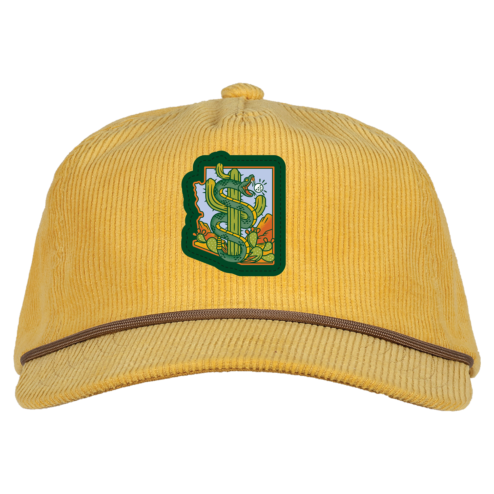 Men's Ahead Yellow WM Phoenix Open Chaser Corduroy Rope Adjustable Hat