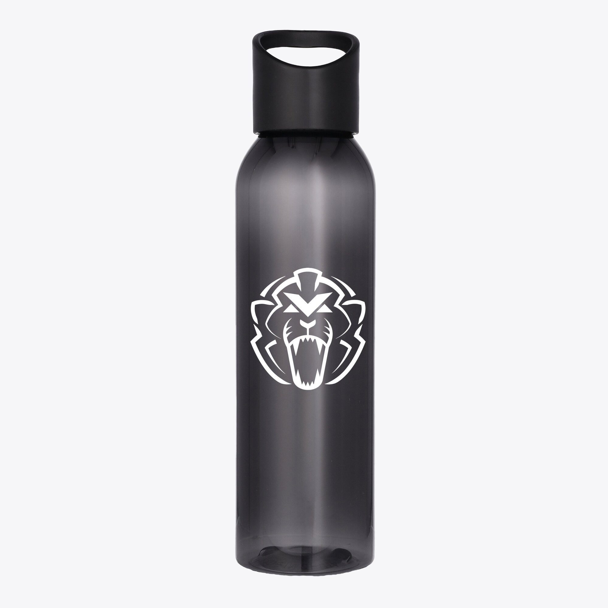 Unleash the Lion Logo Kunststoff-Trinkflasche (650 ml) – Schwarz