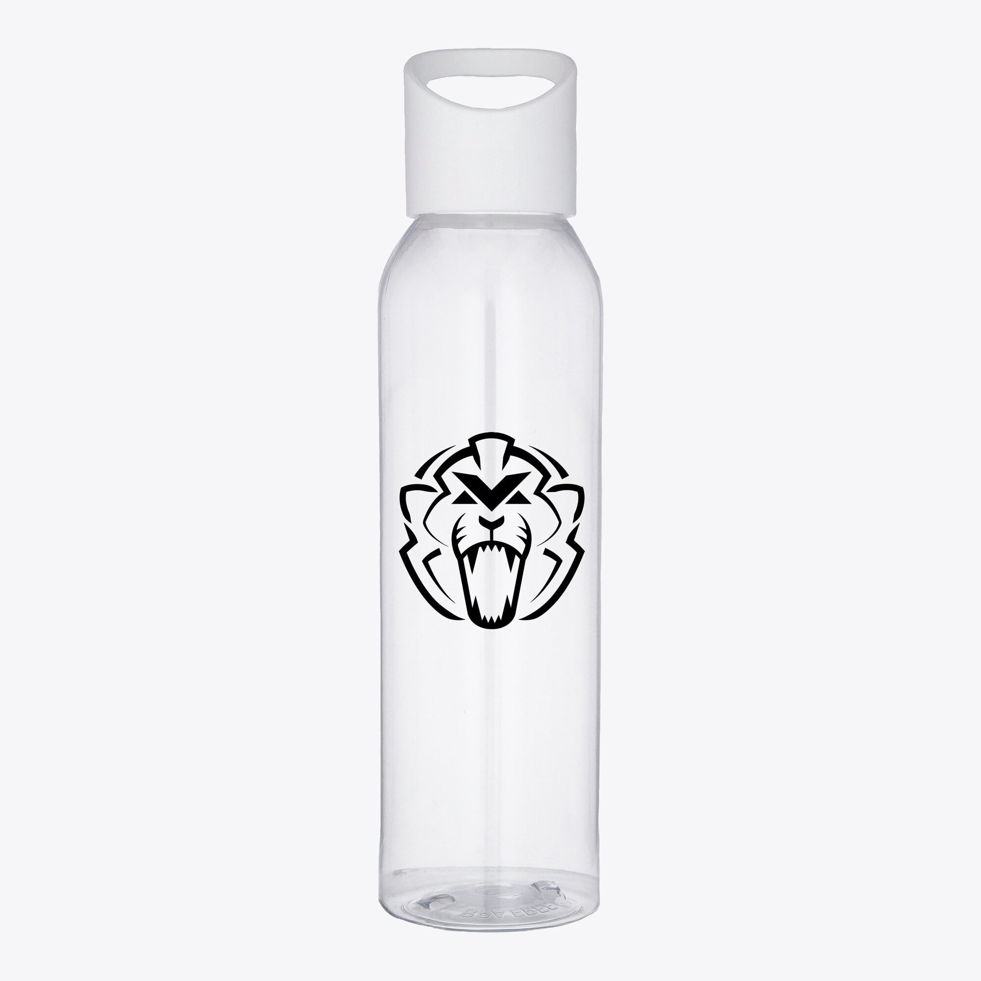 Unleash the Lion Logo Kunststoff-Trinkflasche (650 ml) – Weiß
