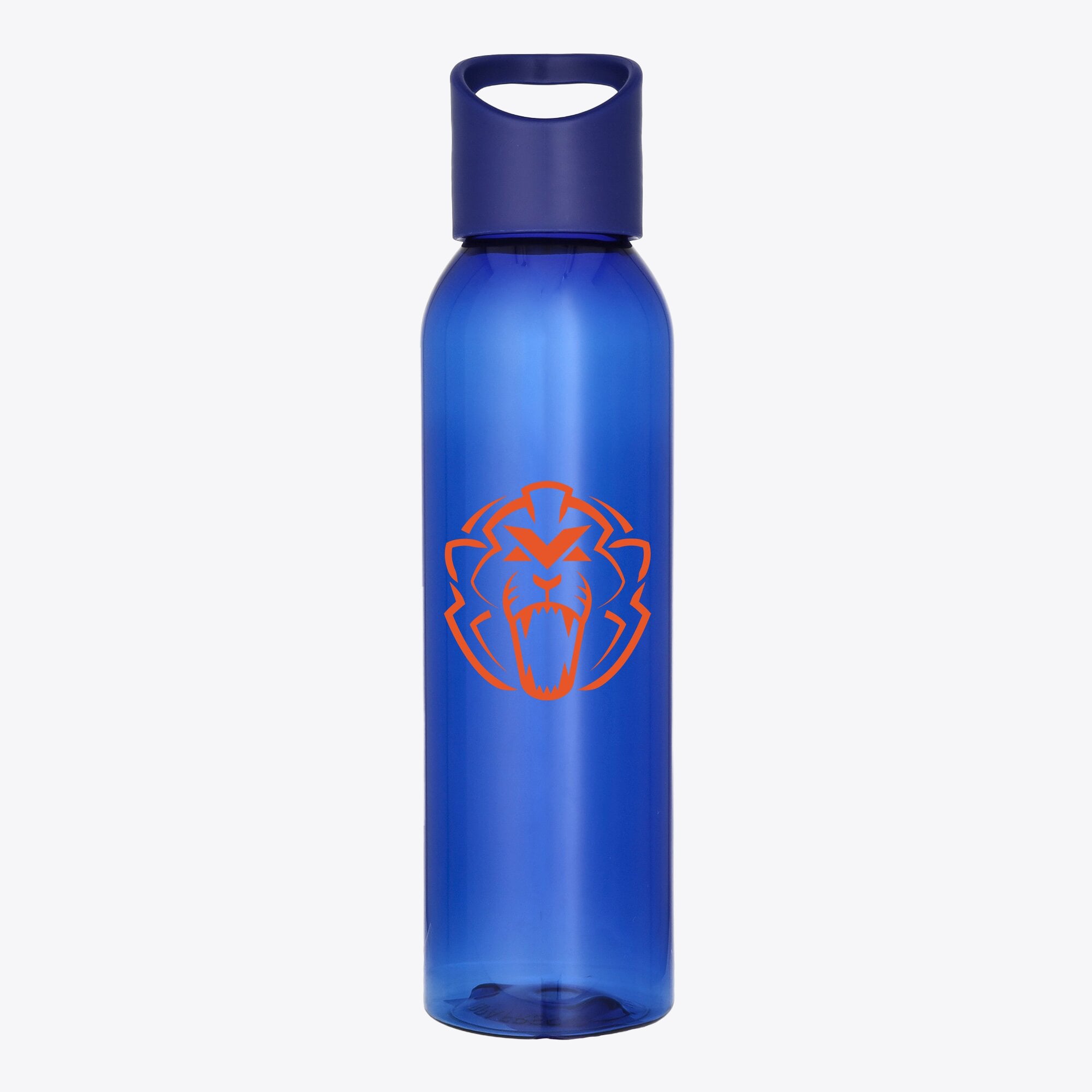 Unleash the Lion Logo Kunststoff-Trinkflasche (650 ml) – Königsblau